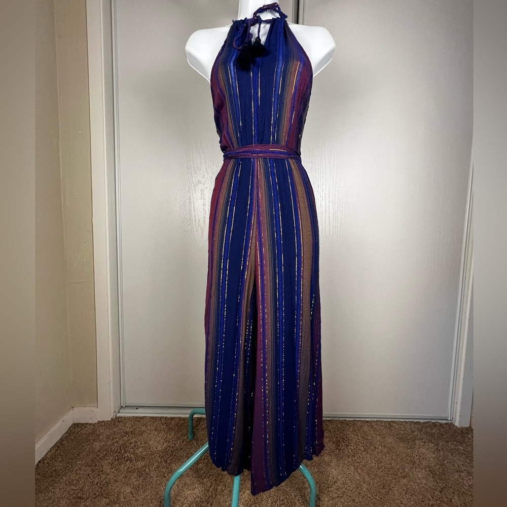 Anthropologie jumpsuit - lightweight colorful fabric Size M - Picture 5 of 8